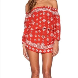 FAITHFULL THE BRAND Wanderer Dress Teracotta Size S